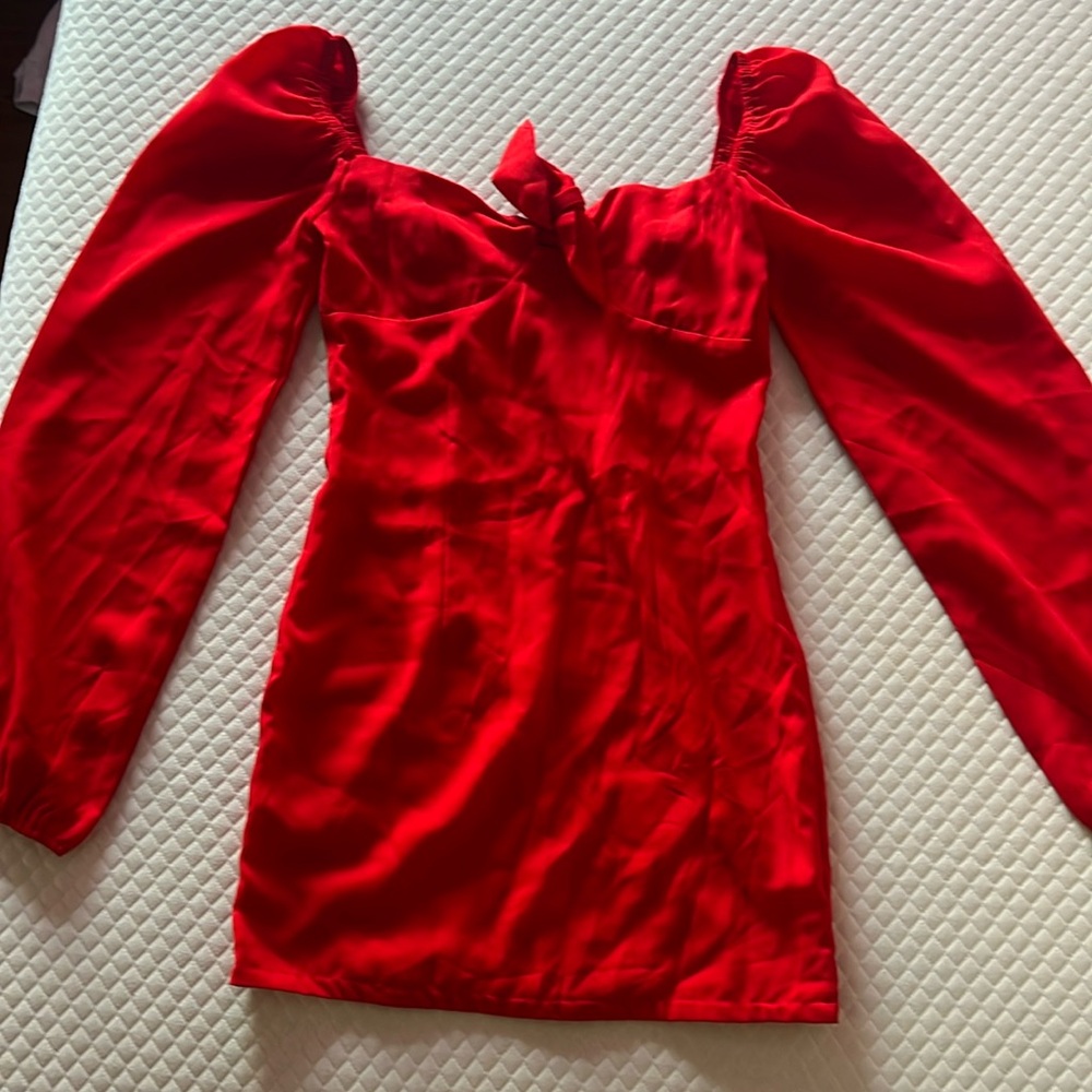 sweet sayings red mini dress